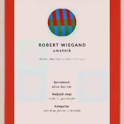 Robert Wiegand exhibition poster from 1965