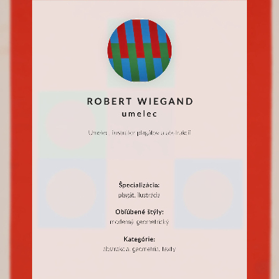 Poster Robert Wiegand's exhibition poster (1965)