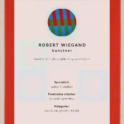 Robert Wiegand exhibition poster from 1965