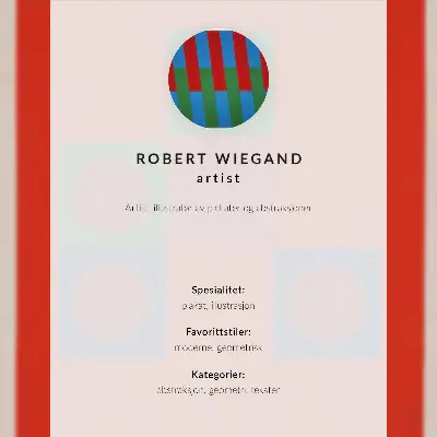 Robert Wiegand exhibition poster from 1965