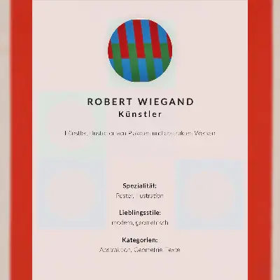 Robert Wiegand exhibition poster from 1965