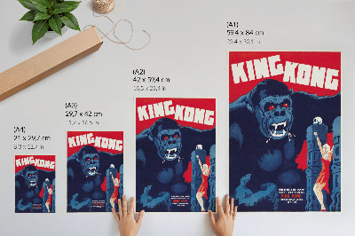 Premium wall art Danish movie poster for King Kong (1933)