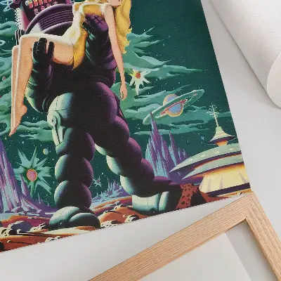Forbidden Planet with Robby the Robot poster 1956 decorative wall art print