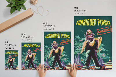 Decorative poster Forbidden Planet with Robby the Robot (1956)