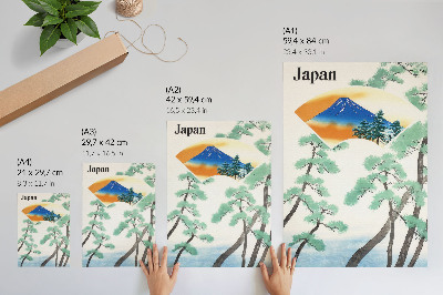 Poster Travels of the Japanese Government Railway (1930), vintage illustration