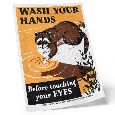 Art print Wash your hands before touching your eyes (1941-1945), illustration