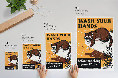 Art print Wash your hands before touching your eyes (1941-1945), illustration