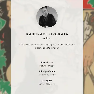 Poster featuring February 1909 by Kaburaki Kiyokata