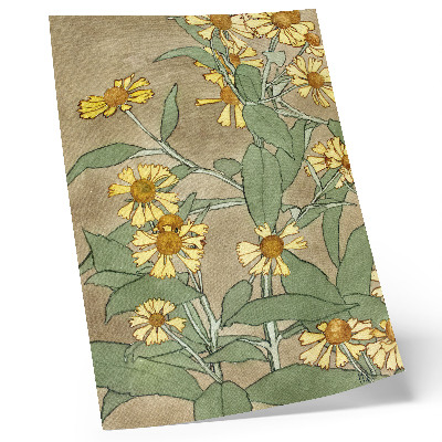 Art print Daisies with Orange Center and Yellow Petals (1915), Hannah Borger Overbeck