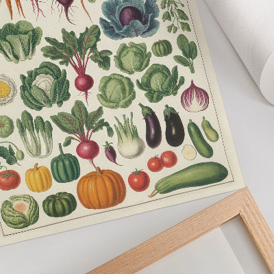 Poster Vegetables of various kinds and colors
