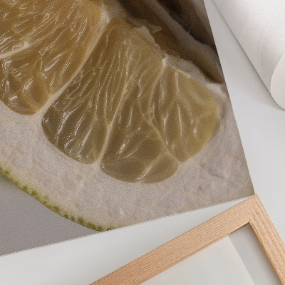 Decorative poster A citrus slice with juicy segments