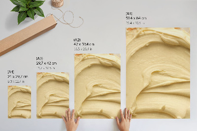 Poster Creamy mass with a smooth consistency