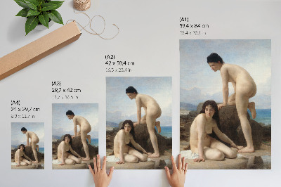 Art print Bathing Women by William Adolphe Bouguereau