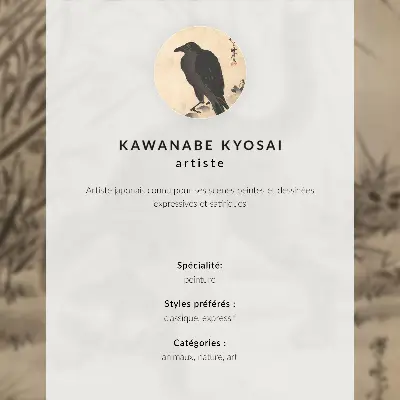 Cat Catching a Frog by Kawanabe Kyosai premium wall art