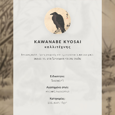 Premium wall art Cat Catching a Frog by Kawanabe Kyosai