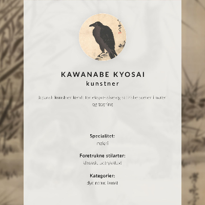Premium wall art Cat Catching a Frog by Kawanabe Kyosai