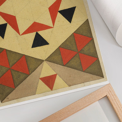 Art print Geometric Study (student work) (1903), high-resolution image by Egon Schiele