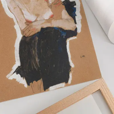 Premium wall art high-resolution print of The Mischievous One by Egon Schiele