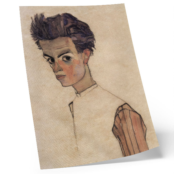 Premium wall art Self-portrait by Egon Schiele (1910)