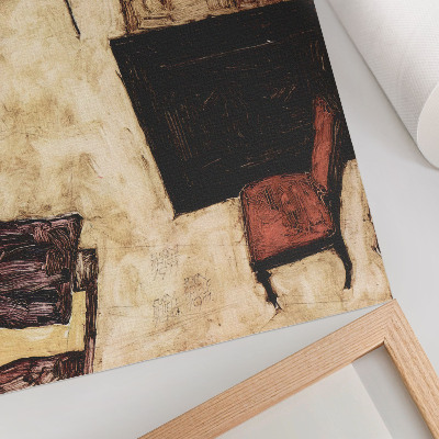 Poster Schiele's Salon in Neulengbach (1911) by Egon Schiele