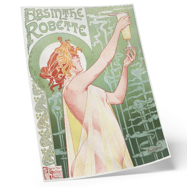 Art print Privat Livemont (1896) chromolithograph by Absinthe Robette