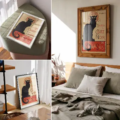 Tournée du Chat Noir (1896) by Théophile Alexandre Steinlen premium wall art