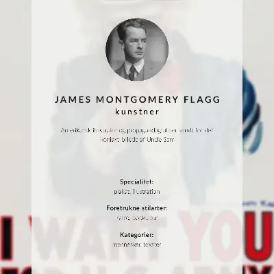 Wanted Poster aesthetic lithograph by James Montgomery Flagg featuring American soldiers