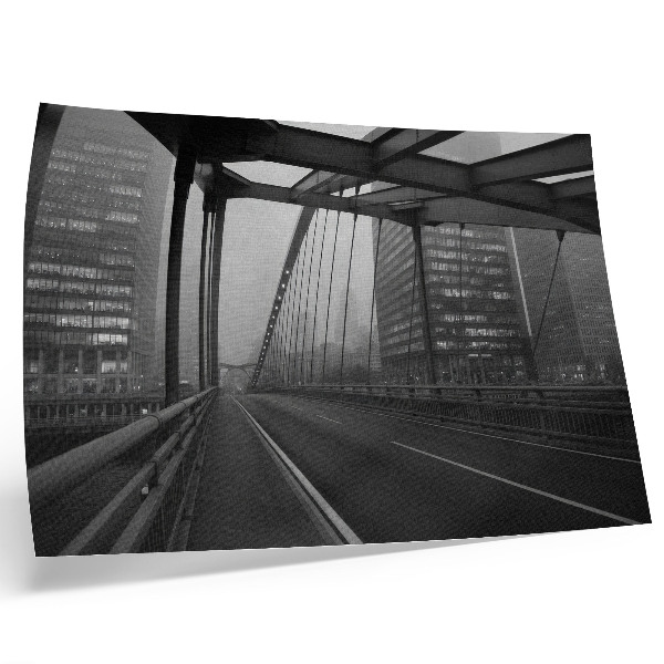 Photo canvas City Bridge majestic buildings austere elegance