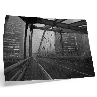 Photo canvas City Bridge majestic buildings austere elegance