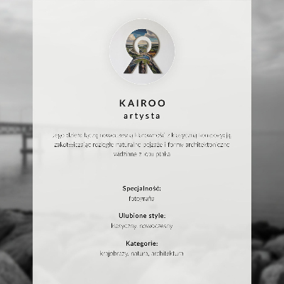 Poster Fjords, mountains, town, peace and harmony