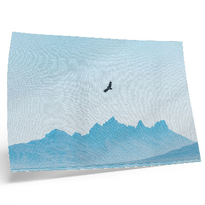 Photo canvas Minimalist mountain bird landscape