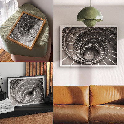 Photo canvas Spiral staircase architecture elegance