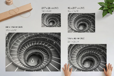 Photo canvas Spiral staircase architecture elegance