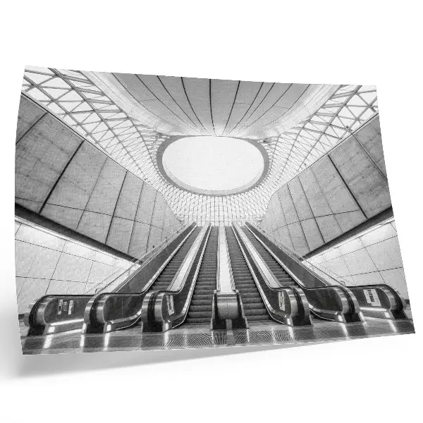 Decorative canvas print minimalist futuristic architecture interior design