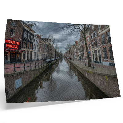 Poster Canal, gentle architecture, atmospheric sky