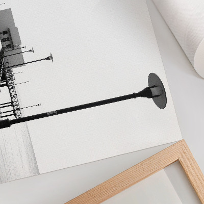 Decorative canvas print Minimalist bridge, rectilinear architecture