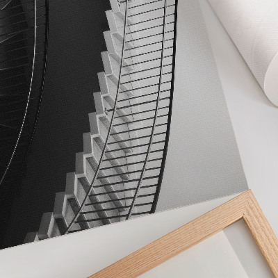 Photo canvas Black and white elegance, modern forms