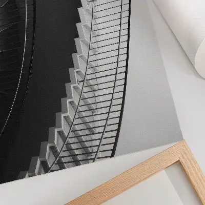 Photo canvas black and white elegance with modern forms