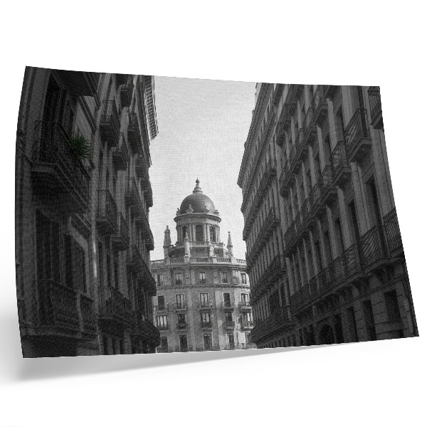 Decorative canvas print Symmetrical facades of historic urban architecture