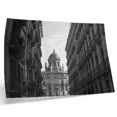 Decorative canvas print Symmetrical facades of historic urban architecture