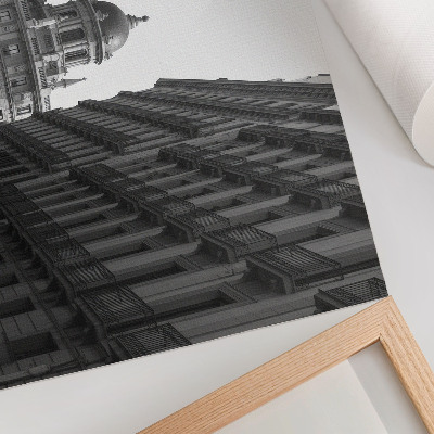 Decorative canvas print Symmetrical facades of historic urban architecture
