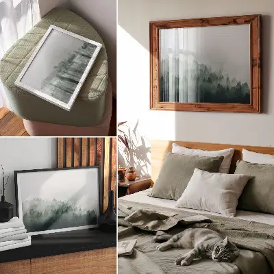 Misty forests poster exuding peace and mystery