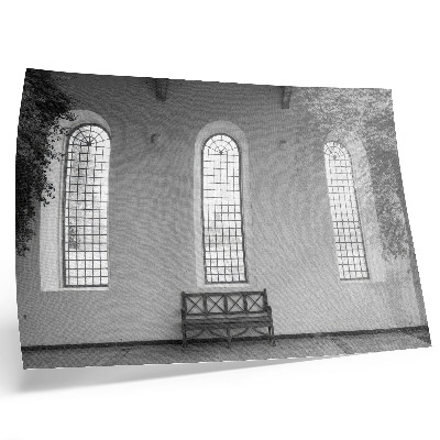 Decorative canvas print Minimalist interior with windows and plants