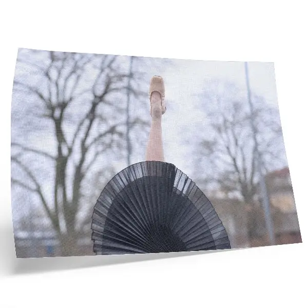 Decorative canvas print featuring a ballet theme with subtle and harmonious local atmosphere