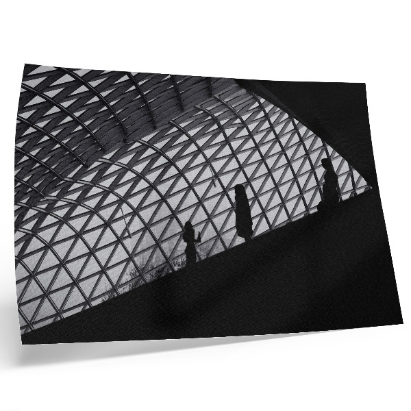 Decorative canvas print Modern roof silhouette contrast