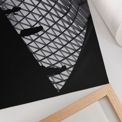 Decorative canvas print Modern roof silhouette contrast