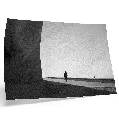 Decorative canvas print minimalist silhouette with strong shadows for modern spaces
