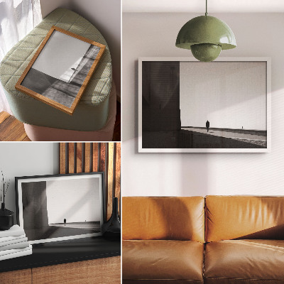 Decorative canvas print Minimalist silhouette, strong shadows, modern space