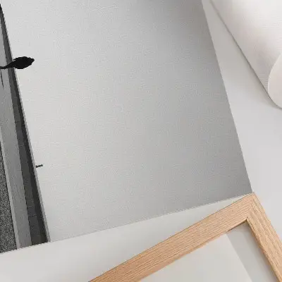 Decorative canvas print minimalist silhouette with strong shadows for modern spaces