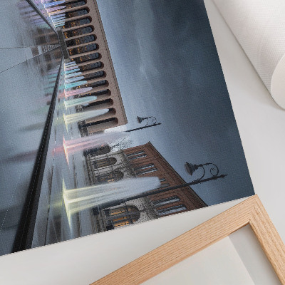 Photo canvas Fountains and architecture modern lighting